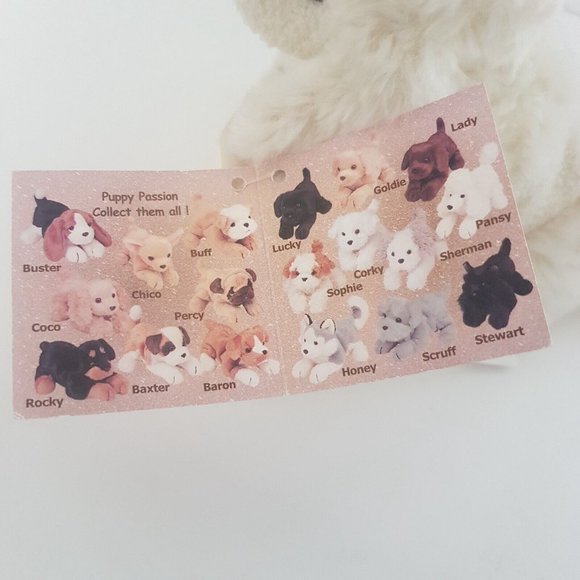 BESTEVER Plush Puppy Passion Pansy Poodle Sitting Toy Dog Stuffed Animal - Picture 10 of 13